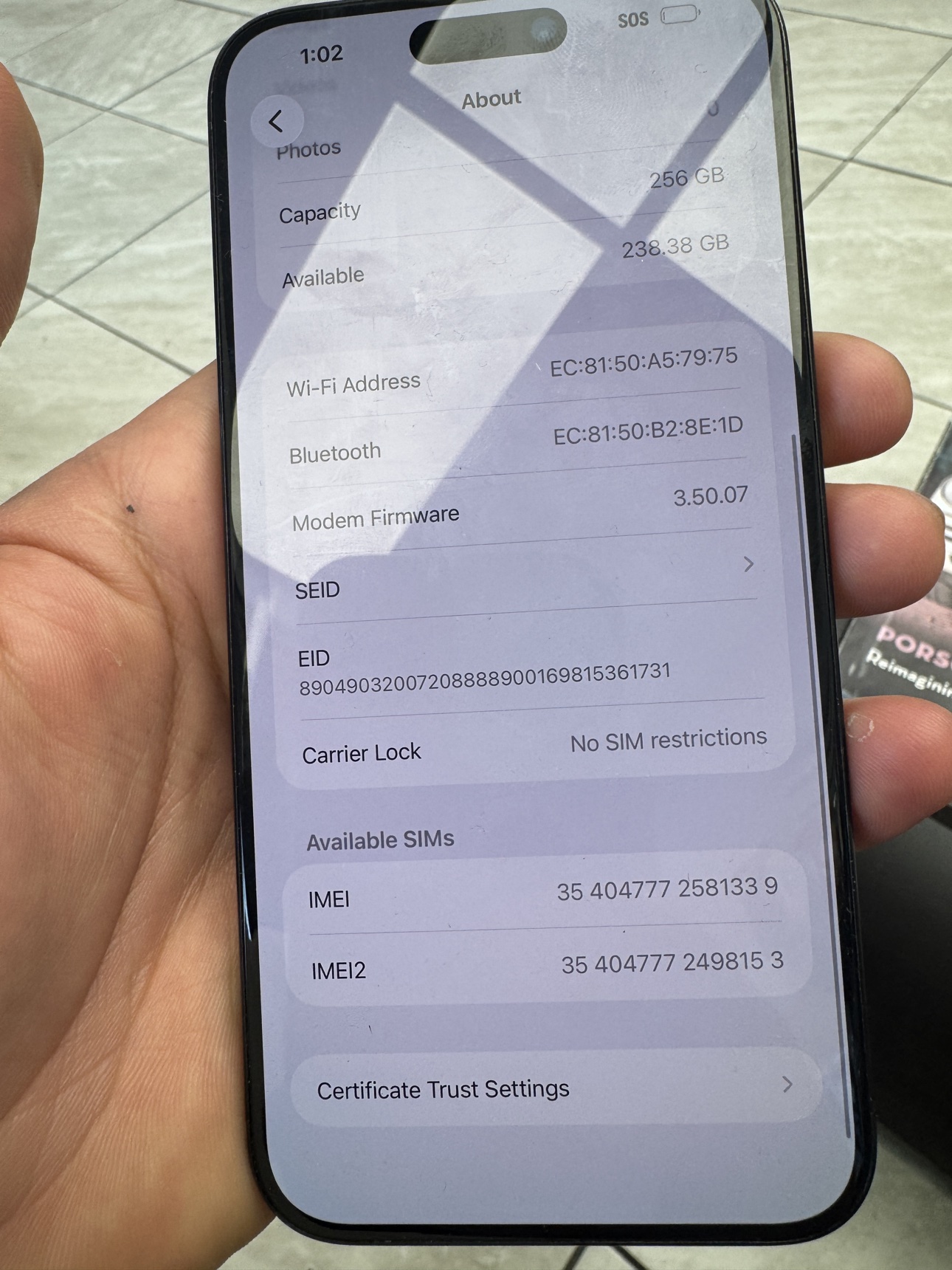 Apple iPhone 15 Pro Max 256GB Black Titanium Unlocked — renewed Apple for sale at ReliveGear — photo 6